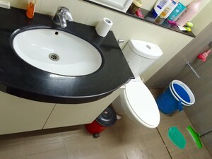 Attached Bathroom in 3 BHK Apartment at Paranjape Blue Ridge, Hinjewadi – for Rent