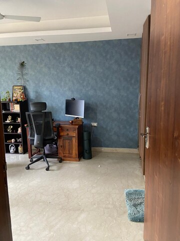 Living Room in 4 BHK Builder Floor at Vipul Square, Sushant Lok I – for Rent