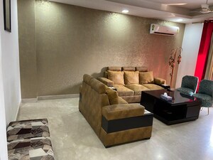 Living Room in 4 BHK Builder Floor at Vipul Square, Sushant Lok I – for Rent
