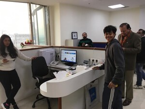 Team Area in  Office Space at Universal Trade Tower, Sispal Vihar – for Rent