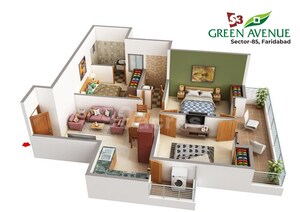 Furnished Amenities in 3 BHK Apartment at S3 Green Avenue, Sector 85 – for Sale