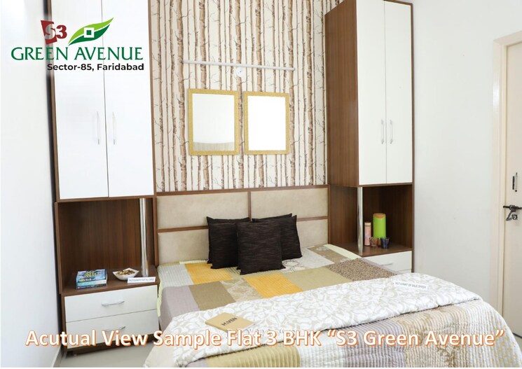 Bedroom, s3-green-avenue 3 Bedroom 645 Sq.Ft. Apartment In Sector 85 Faridabad 9647747