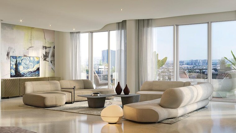 Living Room, bhartiya-city-nikoo-homes-4 2.5 Bedroom 1302 Sq.Ft. Apartment In Thanisandra Main Road Bangalore 9647812