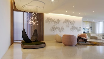 Living Room in 2.5 BHK Apartment at Bhartiya City Nikoo Homes 4, Thanisandra Main Road – for Sale