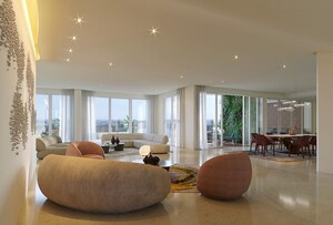 Living Room in 3 BHK Apartment at Bhartiya City Nikoo Homes 4, Thanisandra Main Road – for Sale