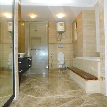 Bathroom in 4 BHK Builder Floor at Boutique Residential Apartments A-15 19, Vasant Vihar – for Rent