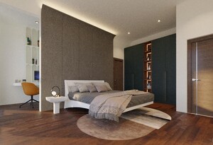 Living Room in 3 BHK Apartment at Bhartiya City Nikoo Homes 4, Thanisandra Main Road – for Sale