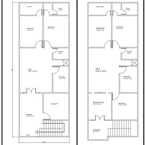 Floor Plan in 6+ BHK Independent House at Hydershakote – for Sale
