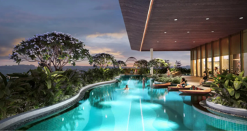 Swimming Pool in 3 BHK Apartment at TREVOC Royal Residences, Sector 56 – for Sale