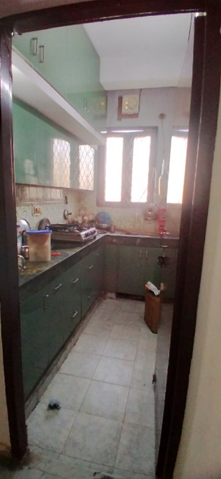 Kitchen, deluxe-apartment 2 Bedroom 950 Sq.Ft. Apartment In Shalimar Garden Extension ii Ghaziabad 9644245