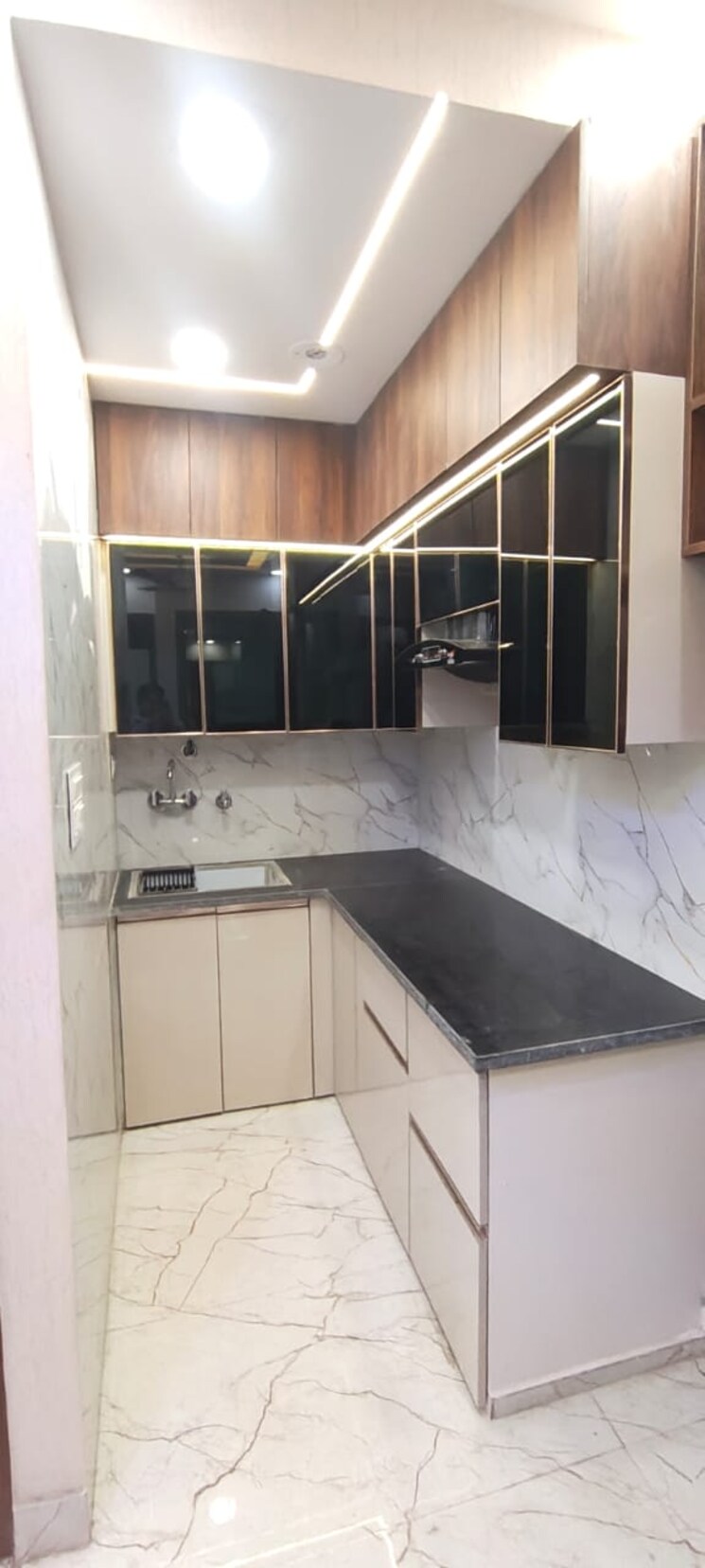 Kitchen, dwarka mor 2 Bedroom 60 Sq.Yd. Builder Floor In Dwarka Mor Delhi 9648201