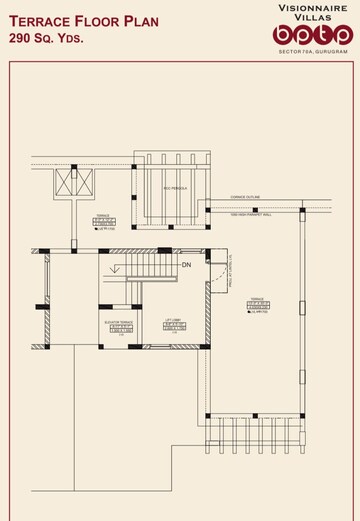 Floor Plan in 5 BHK Villa at BPTP Astaire Gardens Cezanne Villas, Sector 70a – for Sale