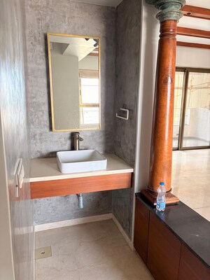 Bathroom in 3 BHK Apartment at L&T Emerald Isle, Powai – for Rent