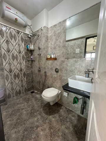 Bathroom in 3 BHK Apartment at L&T Emerald Isle, Powai – for Rent