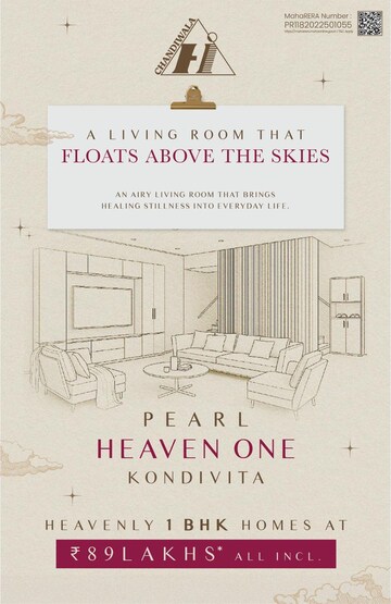 1 BHK Apartment For Sale in Chandiwala Pearl Heaven, Andheri East