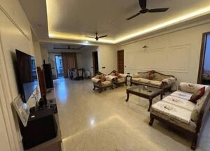 Living Room in 3 BHK Apartment at Saket – for Rent