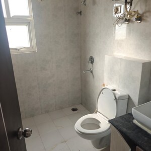 Bathroom in 3 BHK Apartment at Niho Saffron Scottish Garden, Ahinsa Khand 2 – for Rent