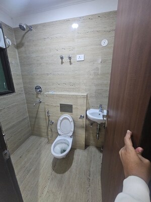 Bathroom in 2 BHK Builder Floor at Chattarpur – for Rent