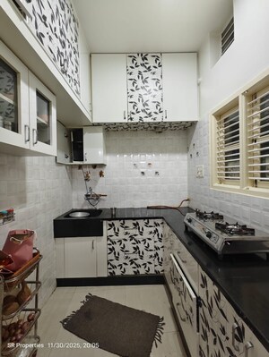 Kitchen in 3 BHK Builder Floor at Hsr Layout – for Rent