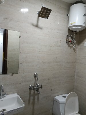 Bathroom in 1 BHK Builder Floor at Paryavaran Complex – for Rent