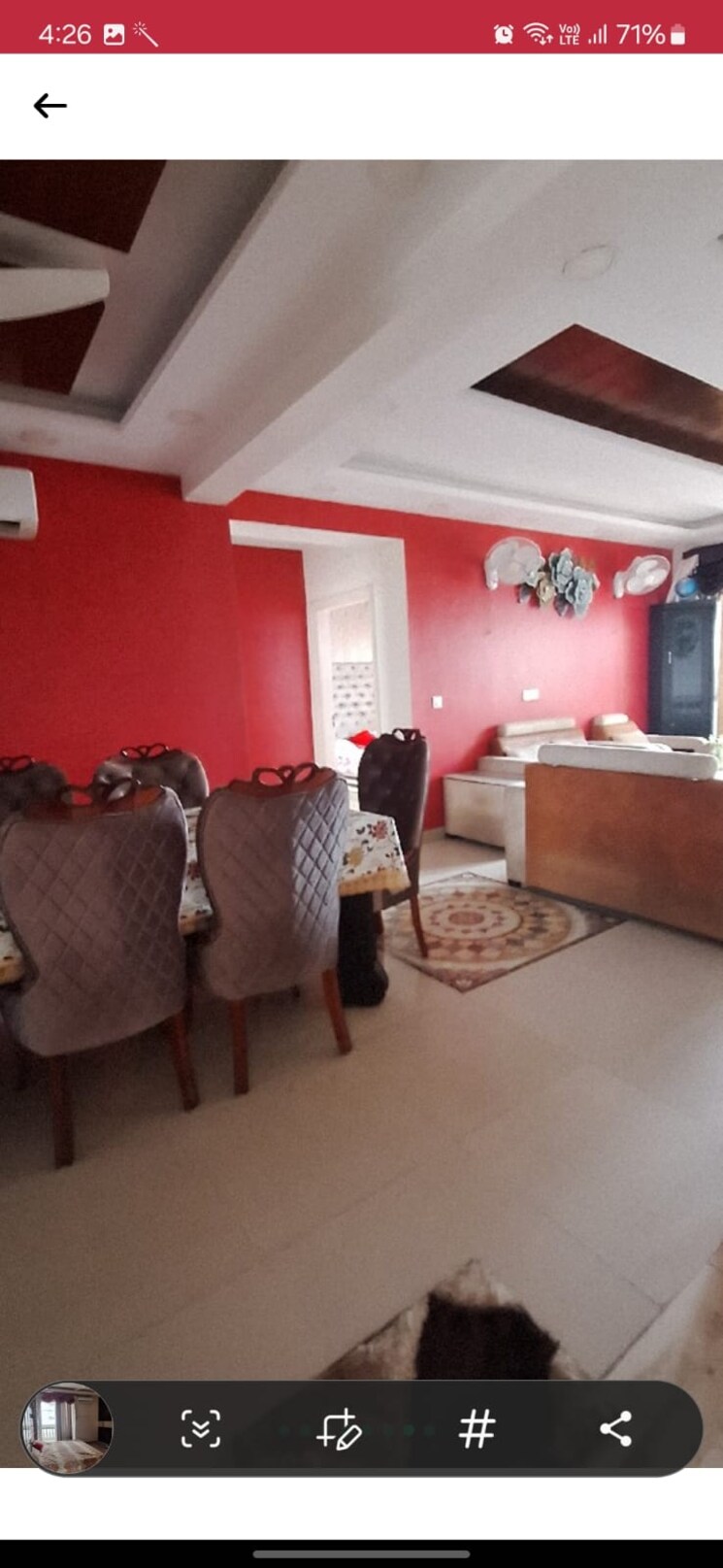 Living Room, ss-linden 4 Bedroom 2700 Sq.Ft. Builder Floor In Sector 84 Gurgaon 9649645