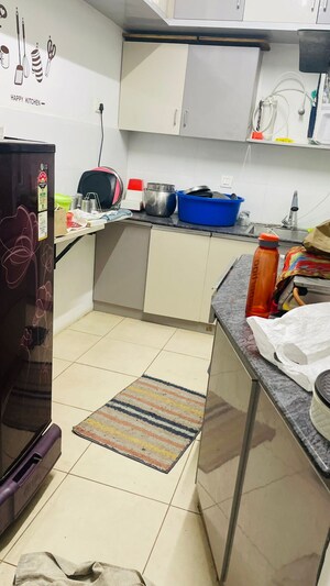 Kitchen in 2 BHK Apartment at Bhartiya Nikoo Homes, Thanisandra Main Road – for Rent