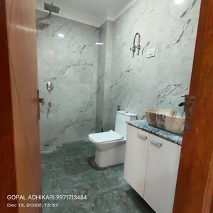 Bathroom in 2 BHK Builder Floor at Chattarpur – for Rent