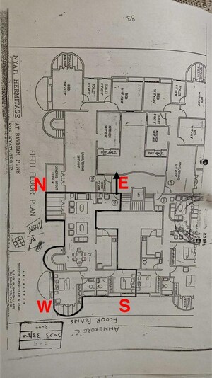 Floor Plan in 4 BHK Penthouse at Bavdhan – for Sale