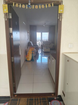 Living Room in 2 BHK Apartment at Vajram Newtown, Thanisandra Main Road – for Rent