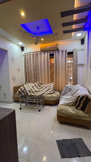 Living Room in 1 BHK Apartment at Kshitij CHS, Goregaon East – for Rent