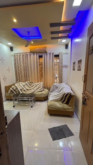 Living Room in 1 BHK Apartment at Kshitij CHS, Goregaon East – for Rent