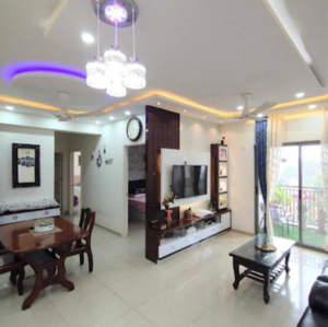 Living Room in 3 BHK Apartment at Goyal Orchid Piccadilly, Chokkanahalli – for Rent