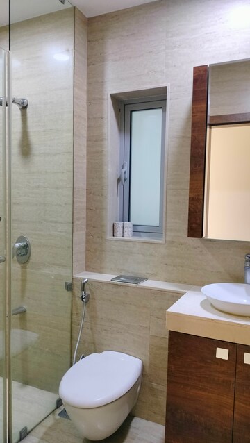 Bathroom in 3 BHK Apartment at Oberoi Exquisite Goregaon, Goregaon East – for Rent