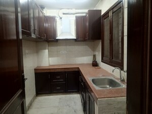 Kitchen in 3 BHK Builder Floor at Ansal Sushant Lok I, Sector 43 – for Rent