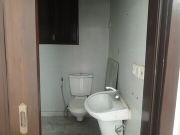 Bathroom in 3 BHK Builder Floor at Ansal Sushant Lok I, Sector 43 – for Rent