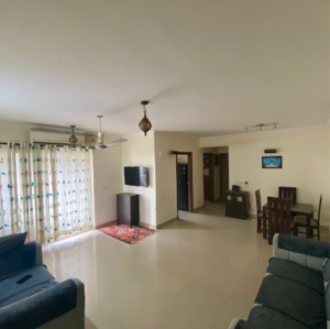 Living Room in 3 BHK Apartment at Puravankara Purva Venezia, Vignana Kendra – for Rent