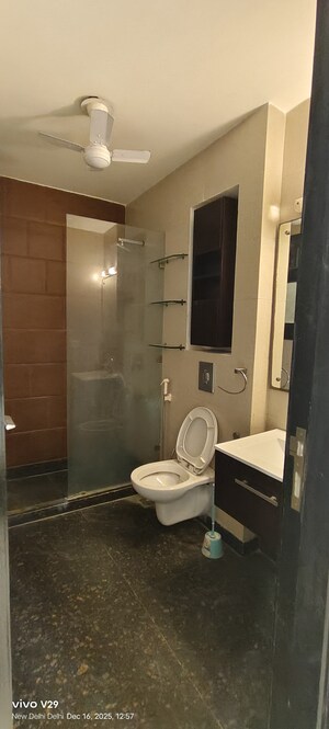 Bathroom in 3 BHK Builder Floor at S 27 Luxury Homes, Greater Kailash I – for Rent