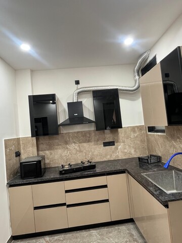 Kitchen in 3 BHK Builder Floor at Ansal Sushant Lok I, Sector 43 – for Rent