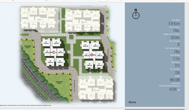 Master Plan, kollur 3 Bedroom 1860 Sq.Ft. Apartment In Kollur Hyderabad 9651524