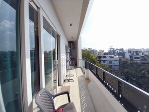 Balcony in 4 BHK Builder Floor at Sushant Lok I – for Sale