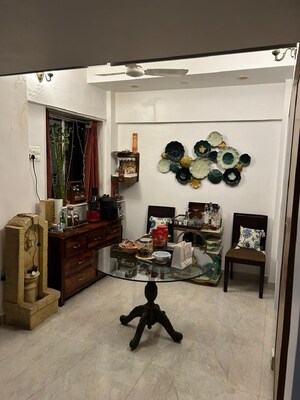 Living Room in 1 BHK Apartment at Bandra West – for Rent