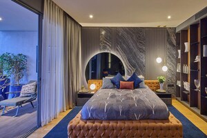 Bedroom in 4 BHK Apartment at Embassy Lake Terrace, Hebbal – for Sale