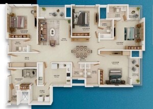 4 BHK Apartment For Sale in Prestige Somerville, Whitefield