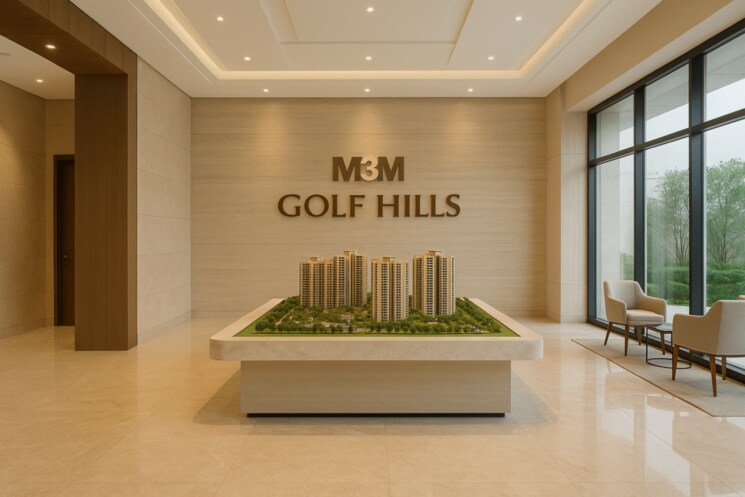 Living Room, m3m-golf-hills 2.5 Bedroom 1534 Sq.Ft. Apartment In Sector 79 Gurgaon 9652239