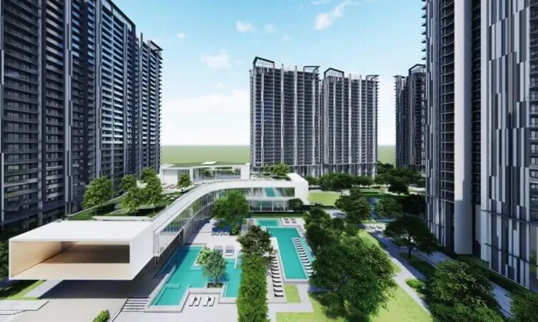 Exterior View, m3m-golf-hills 2.5 Bedroom 1534 Sq.Ft. Apartment In Sector 79 Gurgaon 9652239