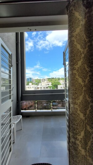Balcony in 2 BHK Apartment at Goel Ganga Utopia, Bavdhan – for Rent