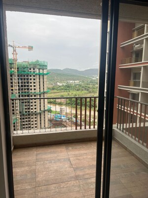 Balcony in 2 BHK Apartment at Shapoorji Pallonji Sensorium Prisma, Hinjewadi – for Rent