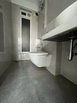 Bathroom in 1 BHK Apartment at Ashar Aria, Kalwa – for Rent