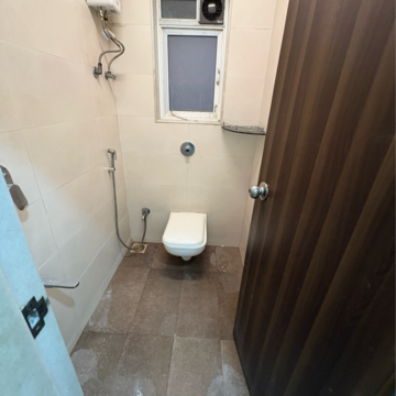 Bathroom in 1 BHK Apartment at Bholenath Ambaji Niketan, Barrister Nath Pai Nagar – for Rent