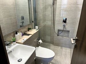 Bathroom in 1 BHK Apartment at Hiranandani Regent Hill, Powai – for Rent